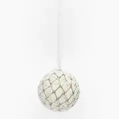 MICA - Adorno Esfera Bola Beads 7 Cm Colgante Navidad