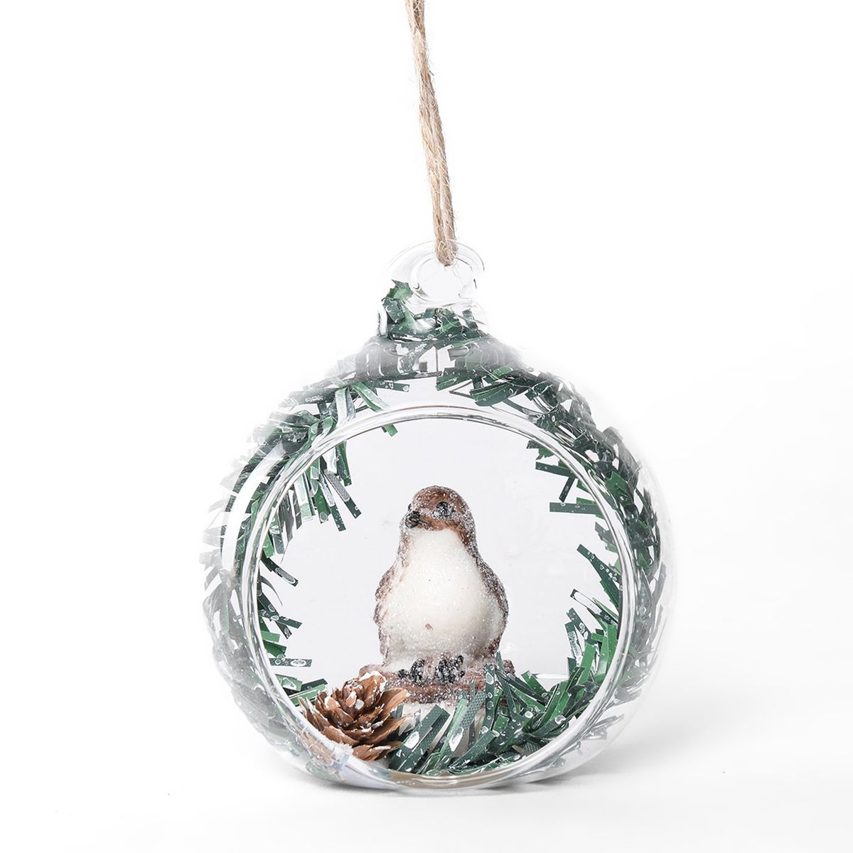 MICA - Esfera Bola De Nieve 12 Cm Con Ave Bola Burbujas Mica