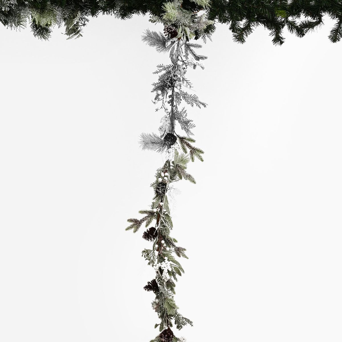 MICA - Guirnalda Árbol De Navidad Con Nieve 180 Cm Mica