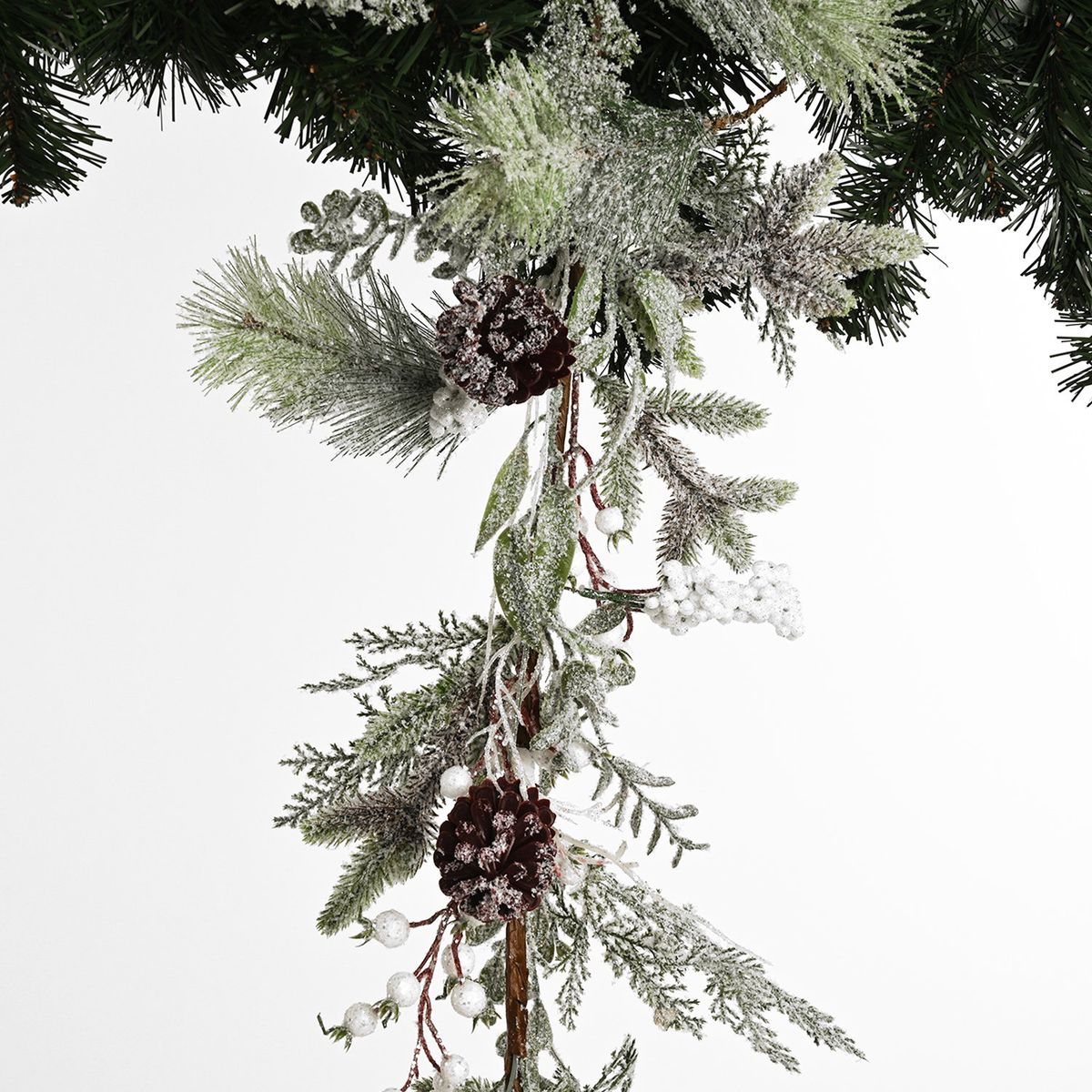 MICA - Guirnalda Árbol De Navidad Con Nieve 180 Cm Mica