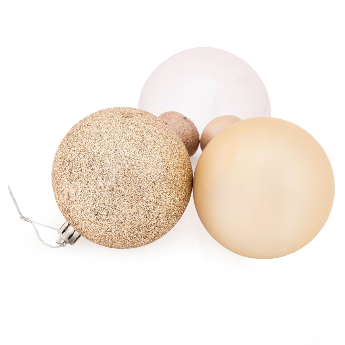 MICA - Set 10 Esferas Bolas Colgantes Rose Gold 7 Cm Para Árbol De Navidad Mica