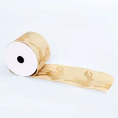MICA - Cinta Gold Venados 270 cm Adorno Decoración Navidad