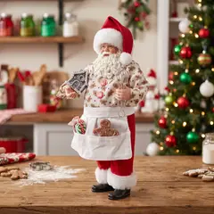 MICA - Santa Candy 38 cm Viejo Pascuero Adorno Decoración Navidad