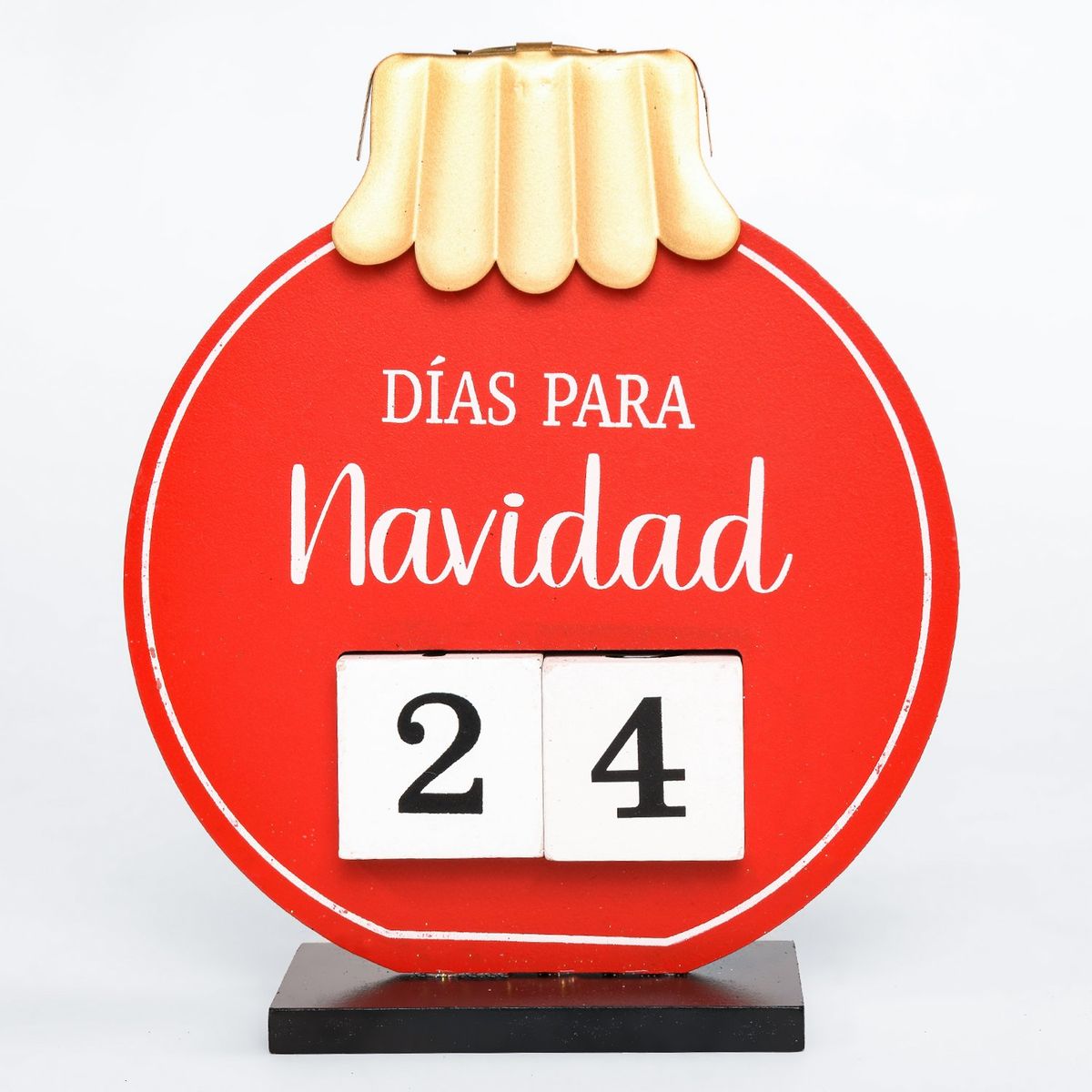 MICA - Calendario Adviento Esfera Bola Navidad 17X6X22.5 Cm Mica