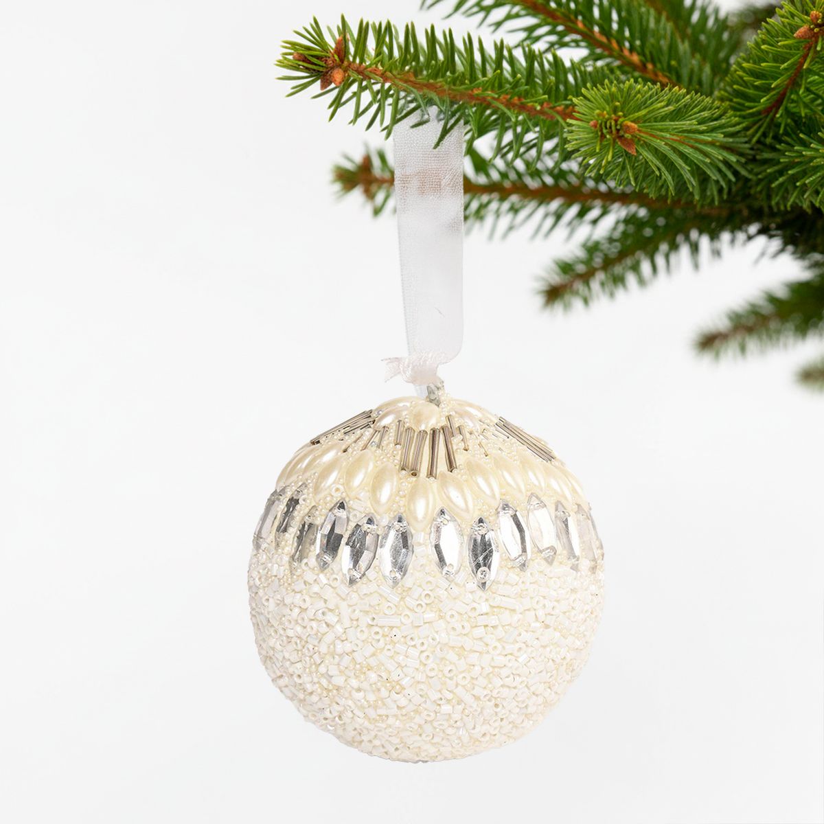 MICA - Adorno Bola Esfera Beads 7 Cm Para Árbol De Navidad Mica
