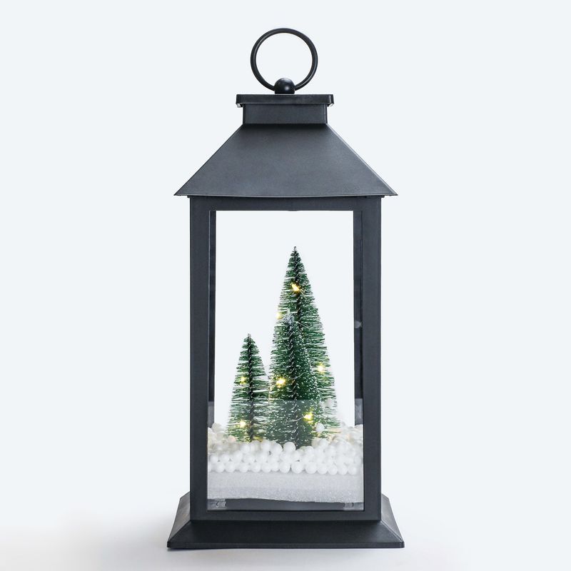 MICA - Farol Pino Negro 14X28 Cm Mica