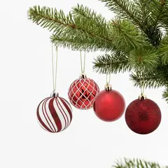 MICA - Set 20 Bolas Red 8 Cm