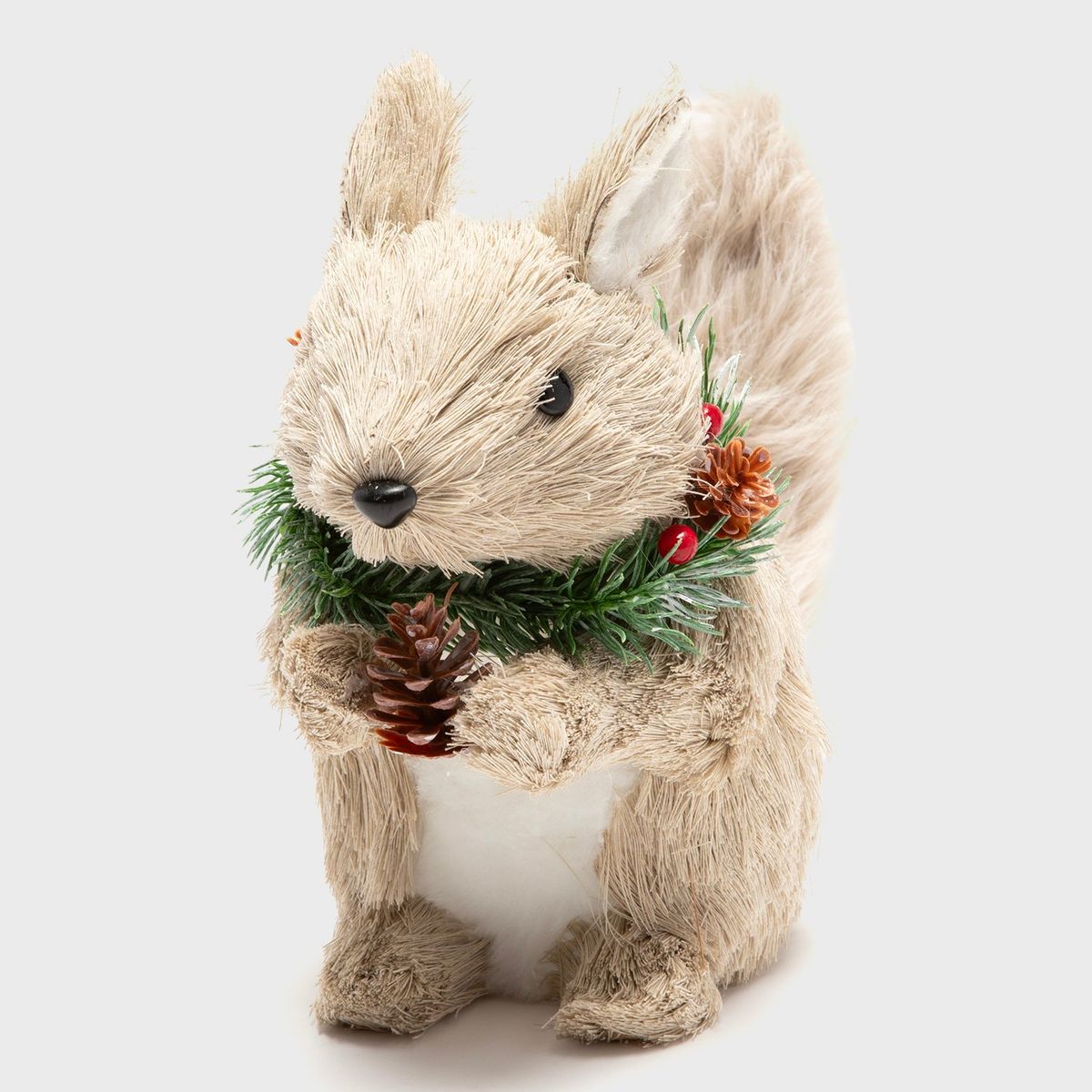 MICA - Adorno Muñeco Ardilla Navidad 28X15X35 Cm Mica