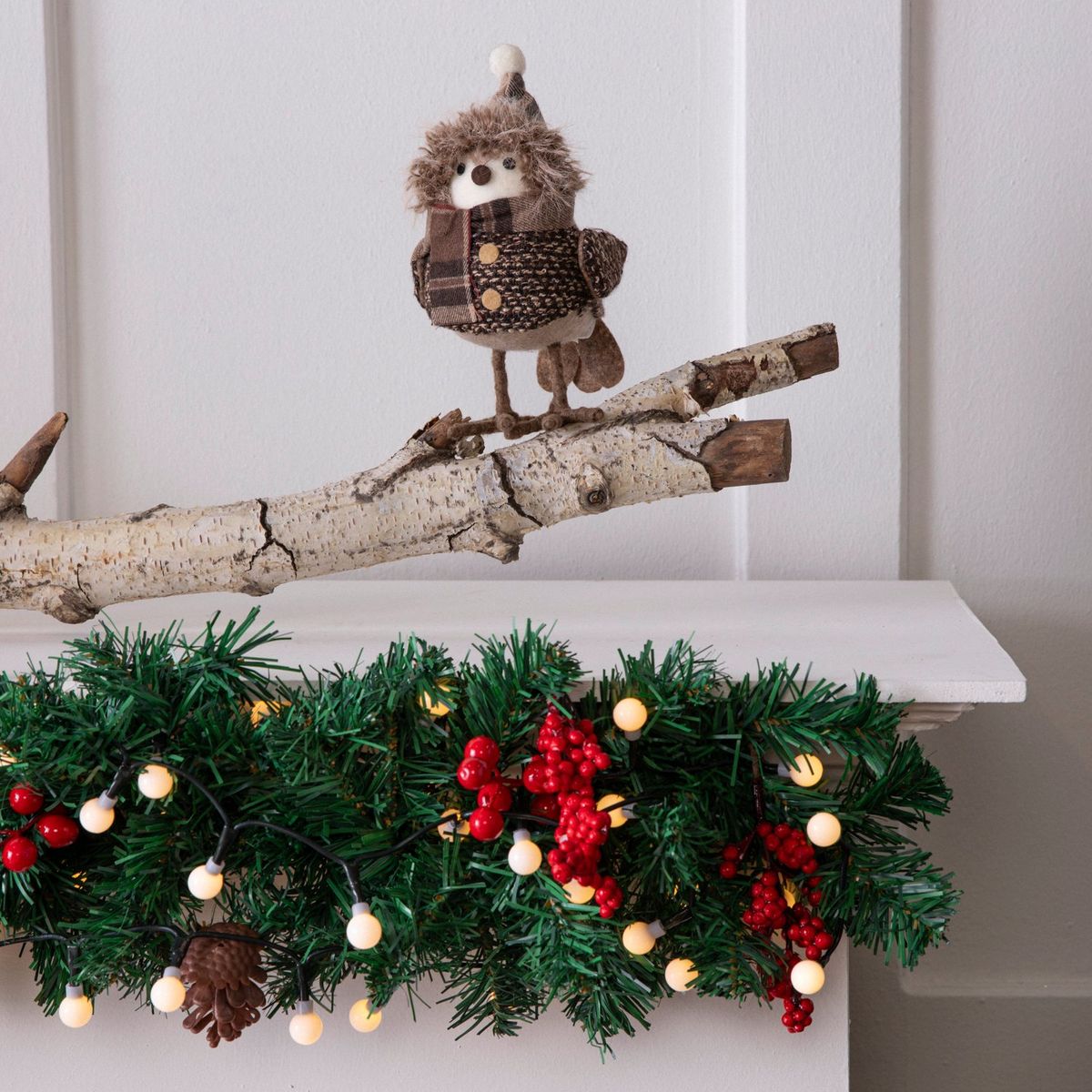 MICA - Adorno Muñeco Pájaro Navidad 19 Cm Mica