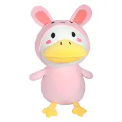 YAMP - Peluches Colección Patos Disfraz Conejo Rosado 30 cm