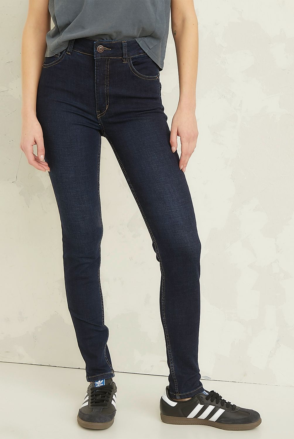 AMERICANINO - Jeans Básico Tiro Medio Mujer Americanino