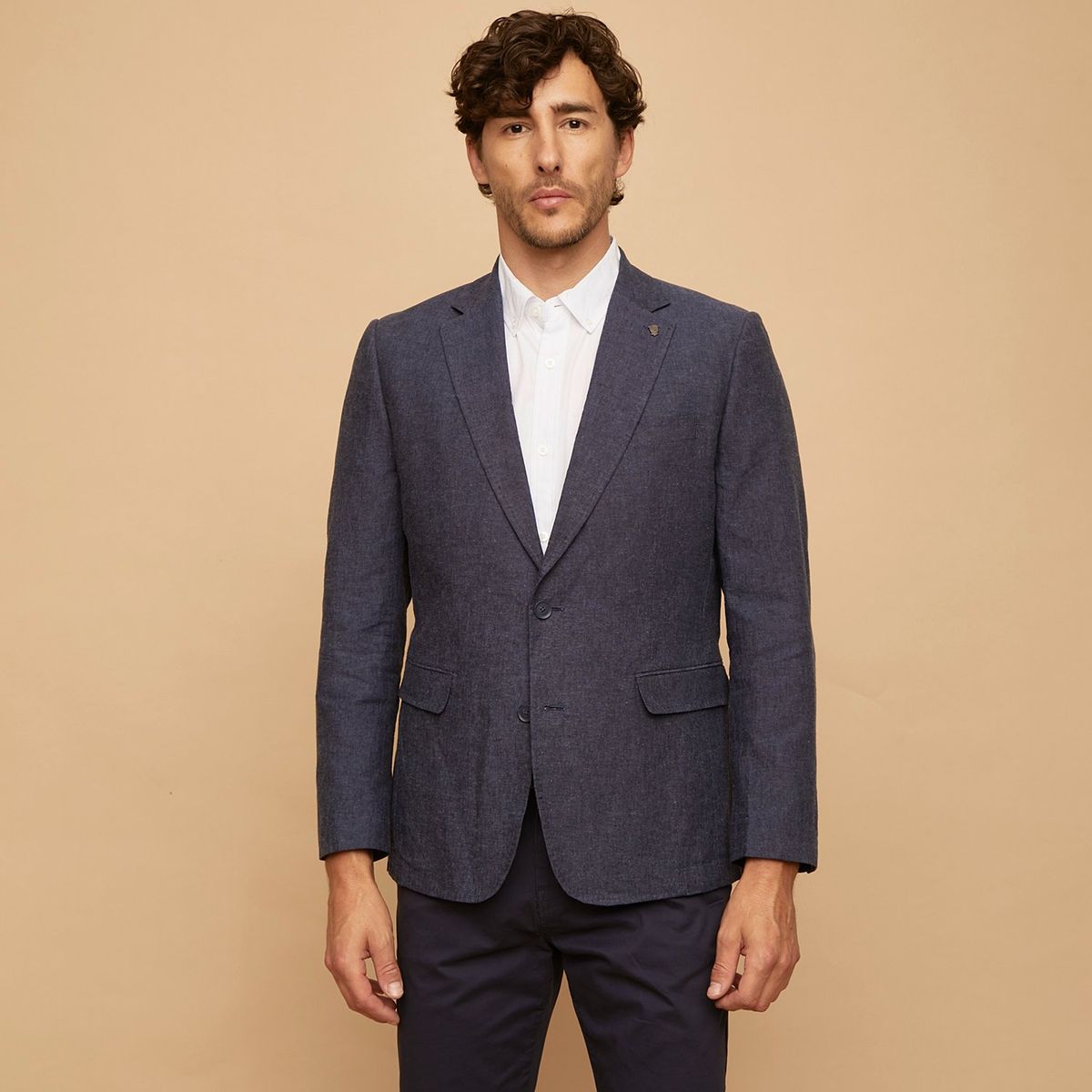 CHRISTIAN LACROIX - Blazer Classic Fit Lino Hombre Christian Lacroix