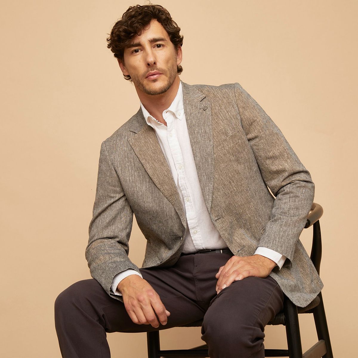 CHRISTIAN LACROIX - Blazer Classic Fit Lino Hombre Christian Lacroix