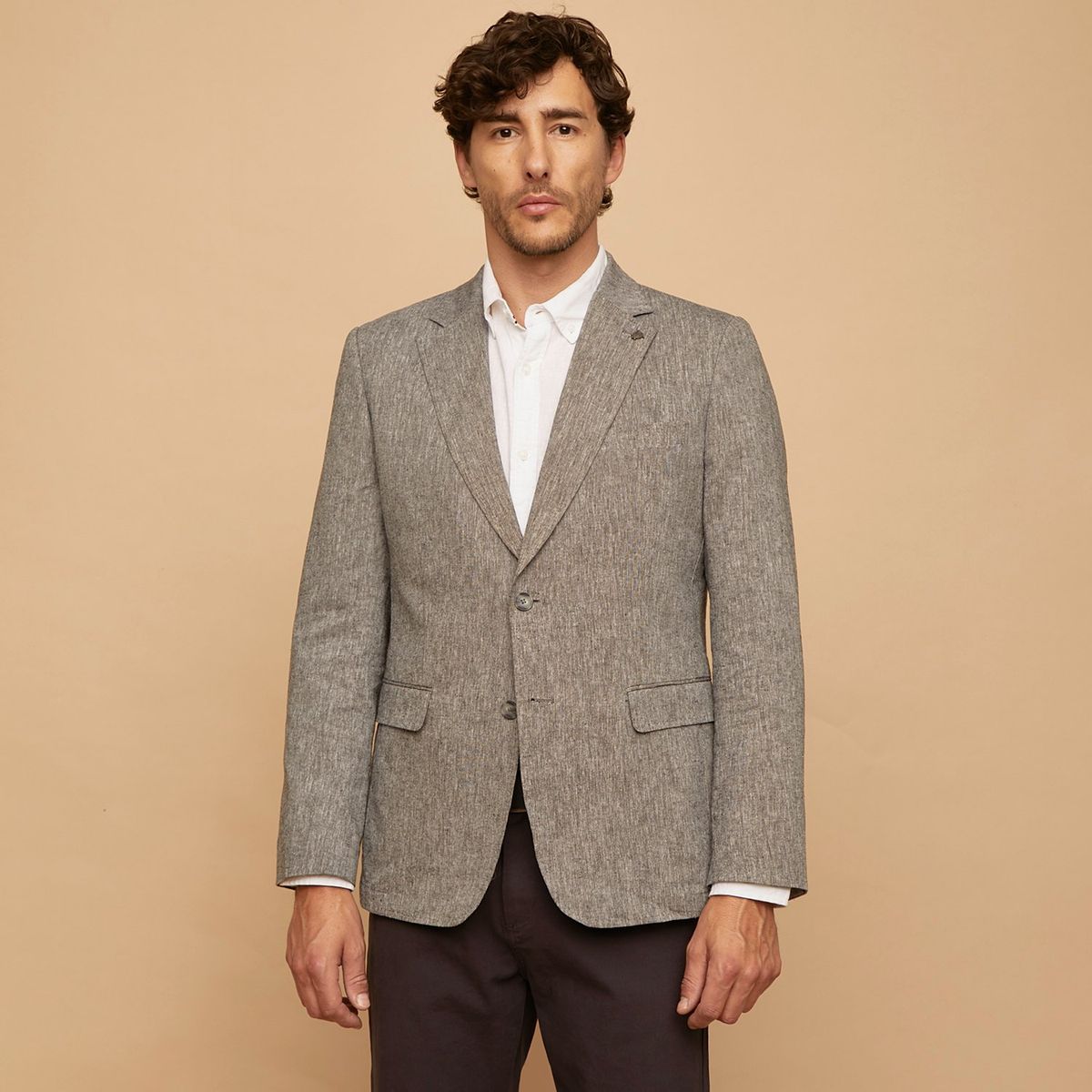 CHRISTIAN LACROIX - Blazer Classic Fit Lino Hombre Christian Lacroix