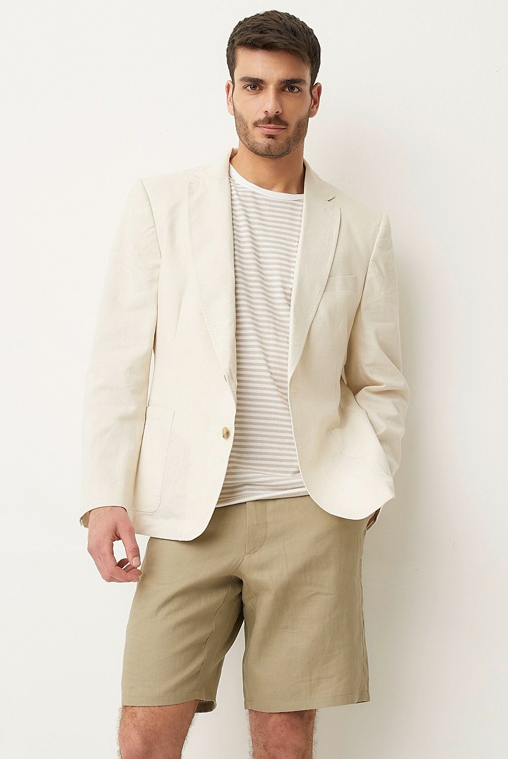 BASEMENT - Chaqueta Lino Hombre Basement