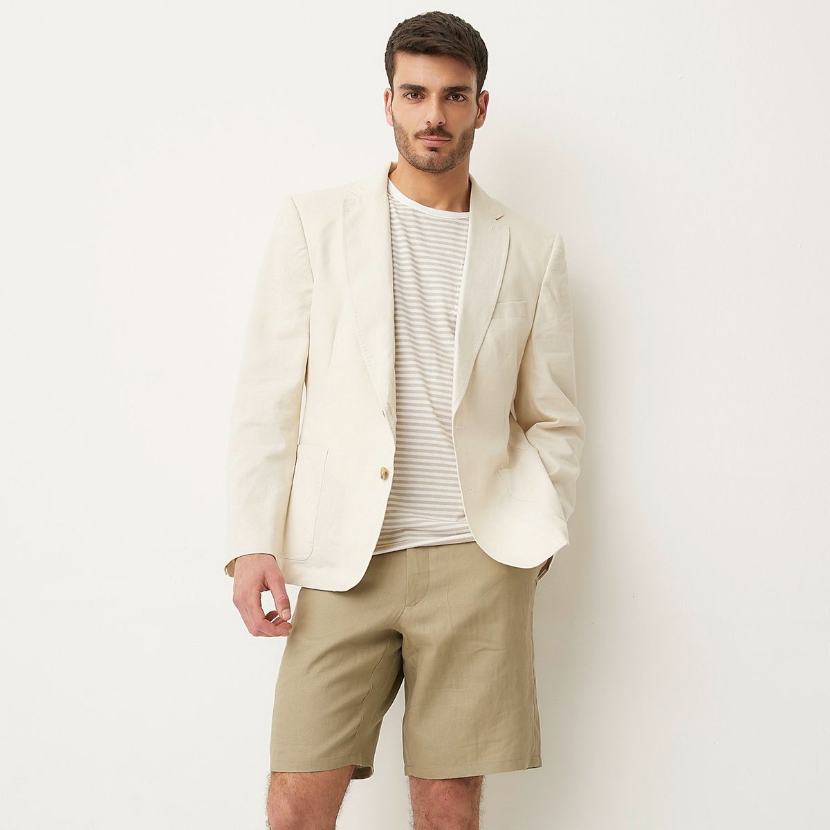 BASEMENT - Chaqueta Lino Hombre Basement