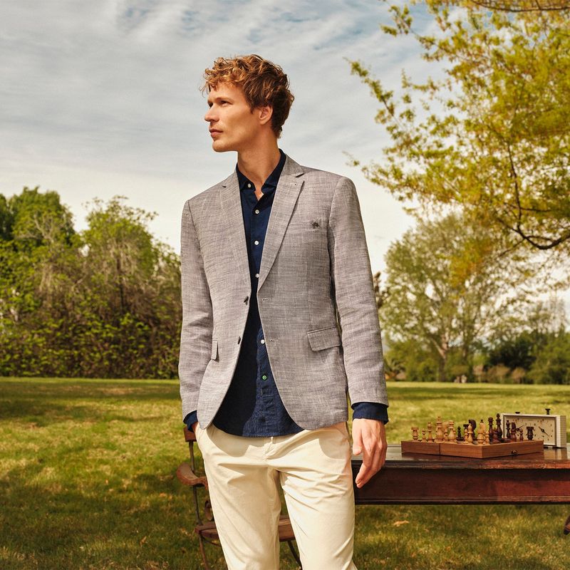 LA MARTINA - Blazer Lino Hombre La Martina