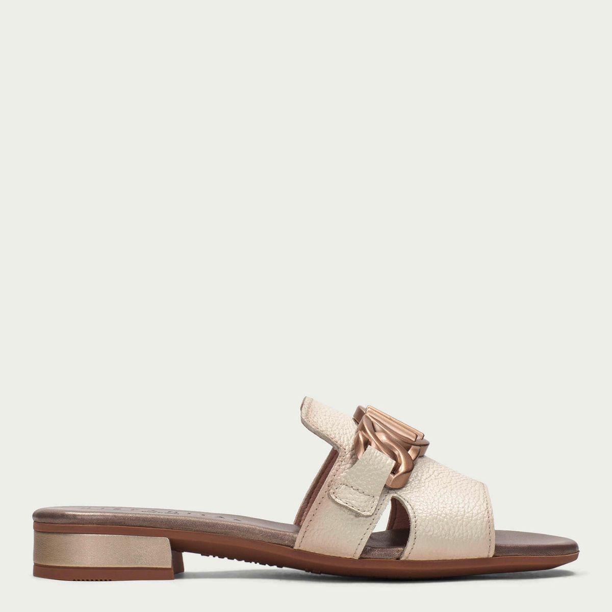 HISPANITAS - Sandalia Mujer Cuero Beige Hispanitas