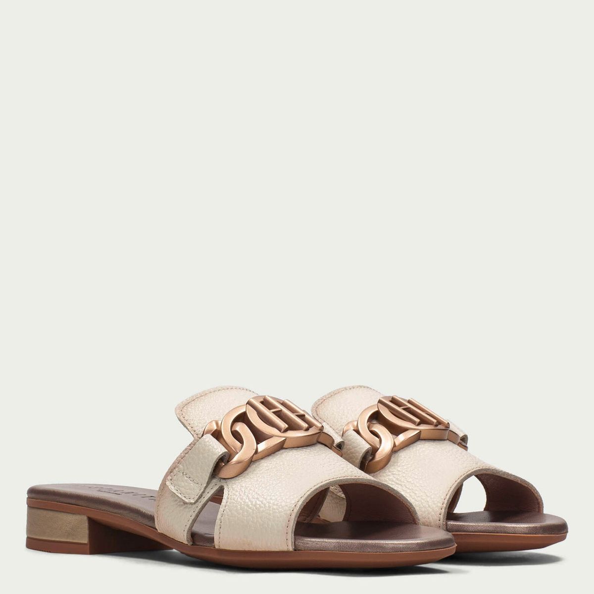 HISPANITAS - Sandalia Mujer Cuero Beige Hispanitas