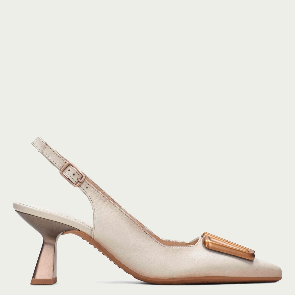 HISPANITAS - Zapato Formal Mujer Cuero Beige Hispanitas