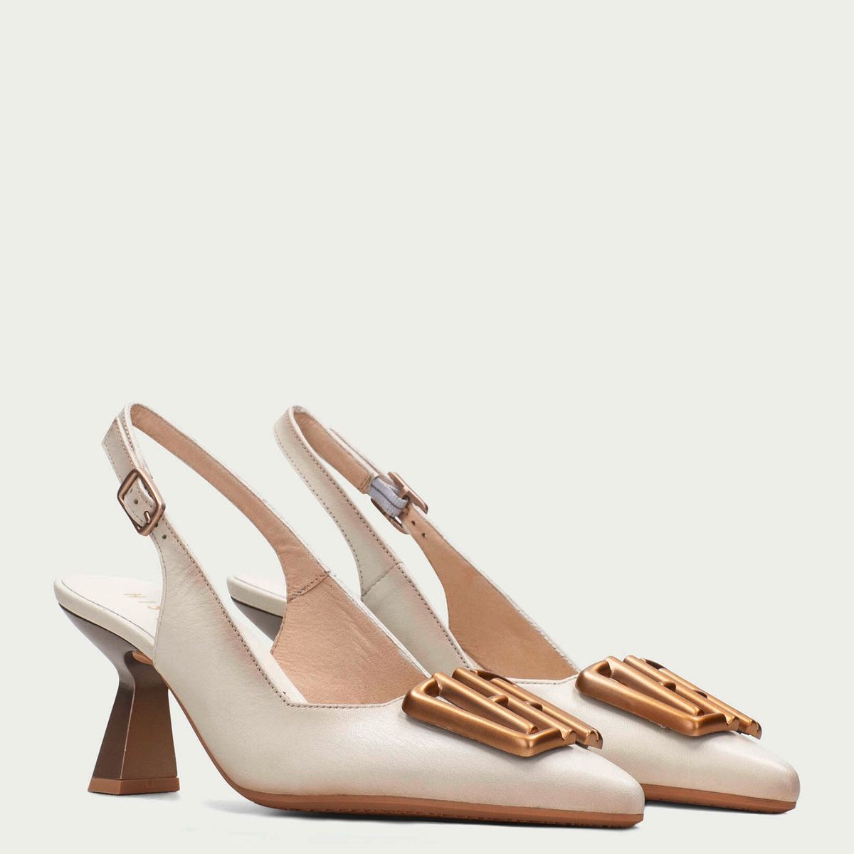HISPANITAS - Zapato Formal Mujer Cuero Beige Hispanitas