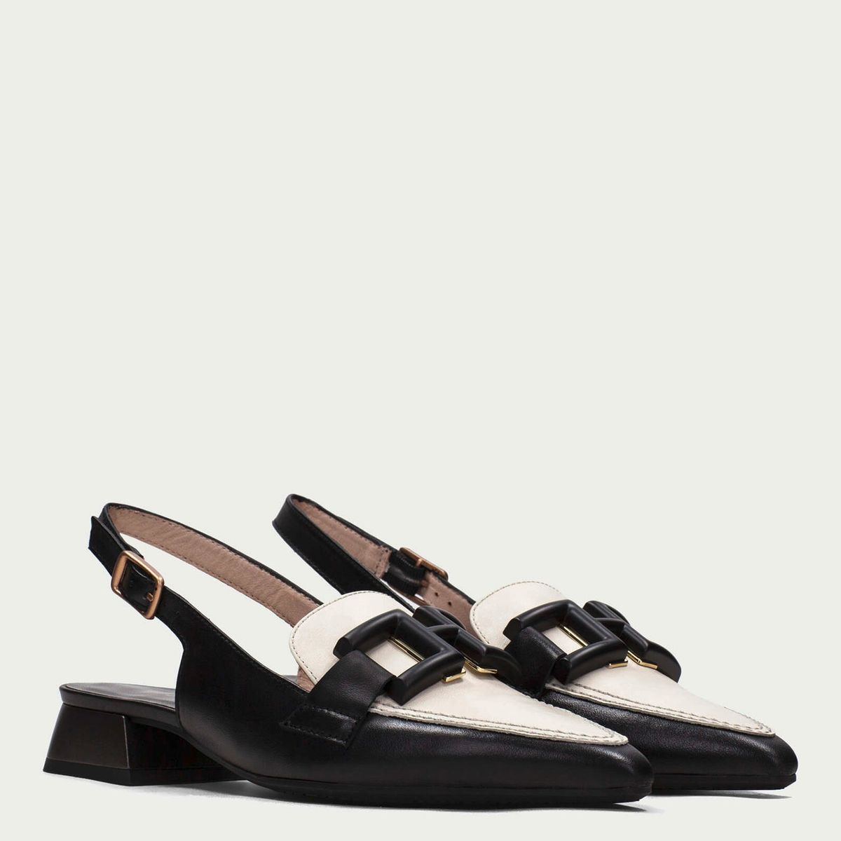 HISPANITAS - Zapato Formal Mujer Cuero Negro Hispanitas