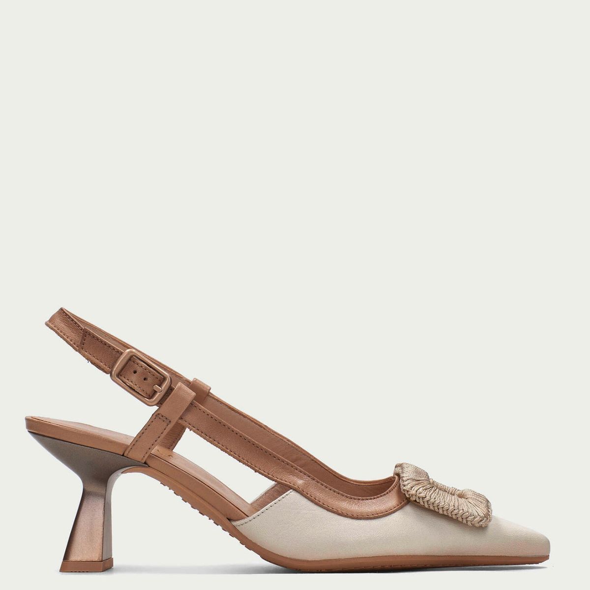 HISPANITAS - Zapato Formal Mujer Cuero Beige Hispanitas