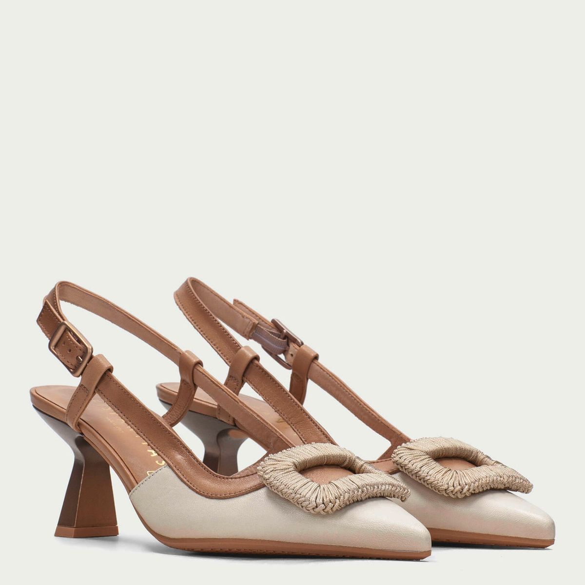 HISPANITAS - Zapato Formal Mujer Cuero Beige Hispanitas