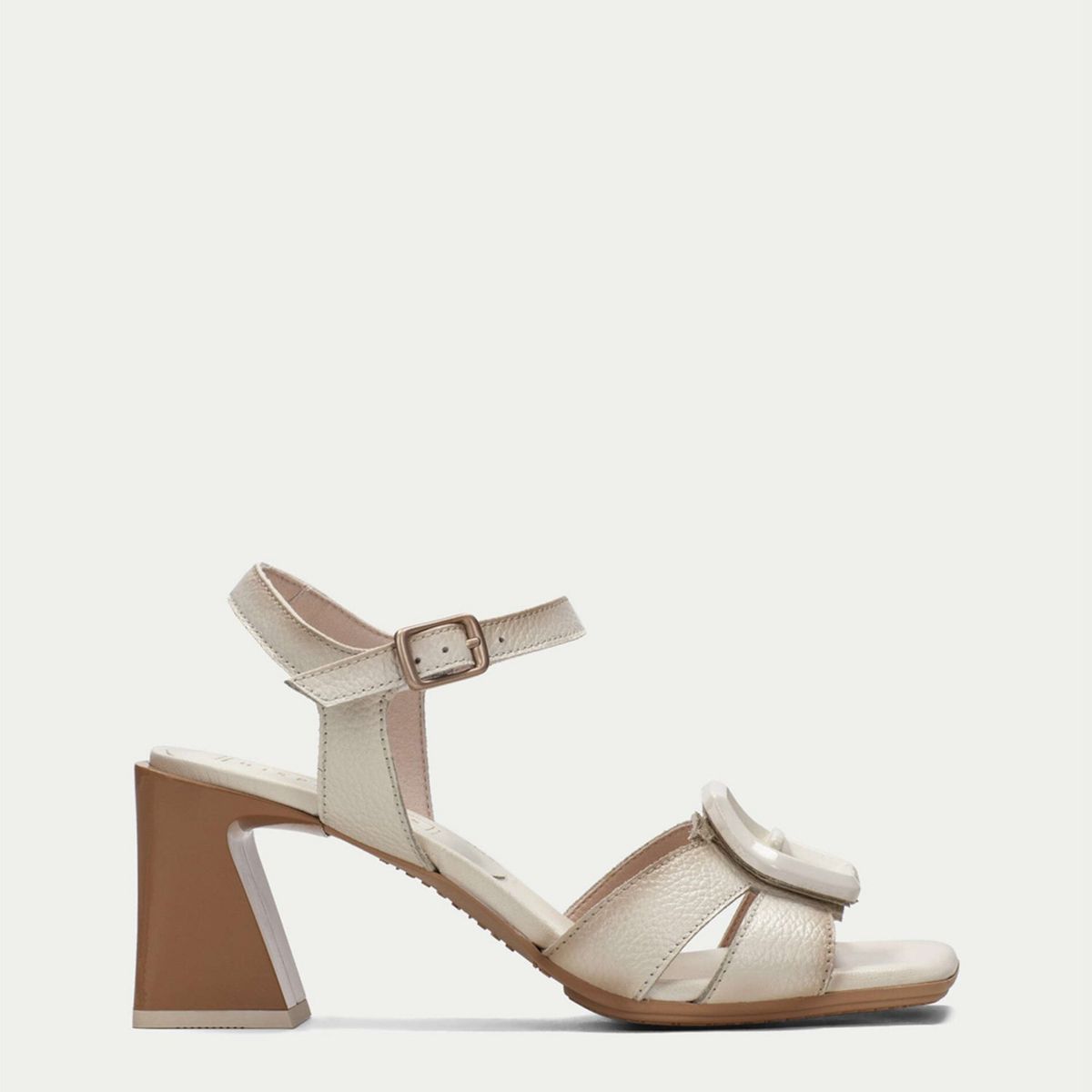 HISPANITAS - Sandalia Mujer Cuero Beige Hispanitas