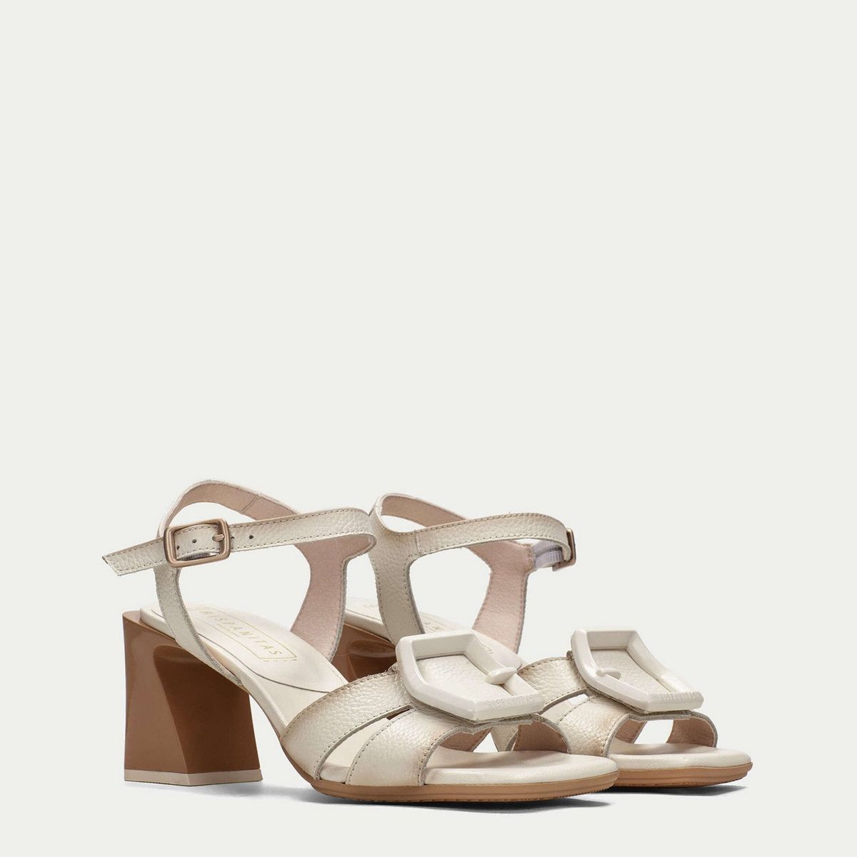 HISPANITAS - Sandalia Mujer Cuero Beige Hispanitas