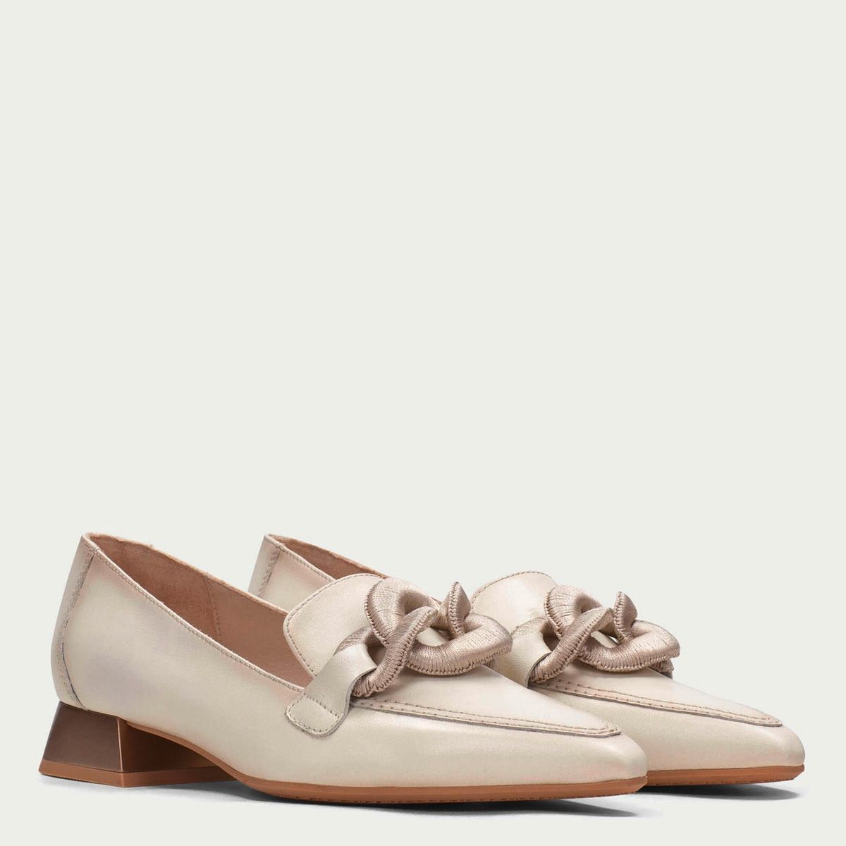 HISPANITAS - Zapato Formal Mujer Cuero Beige Hispanitas