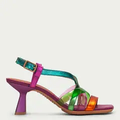 HISPANITAS - Sandalia Mujer Cuero Multicolor