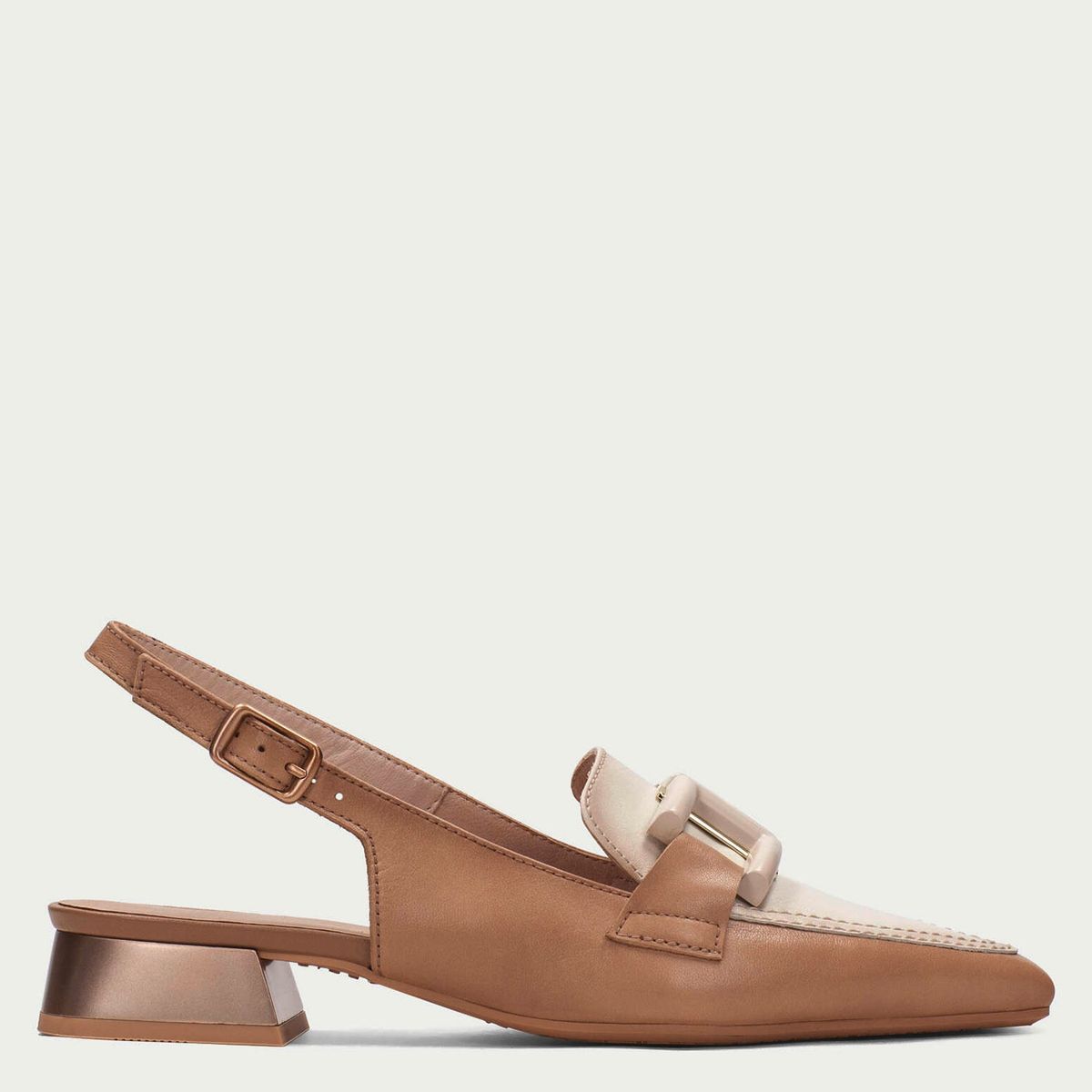 HISPANITAS - Zapato Formal Mujer Cuero Café  Hispanitas