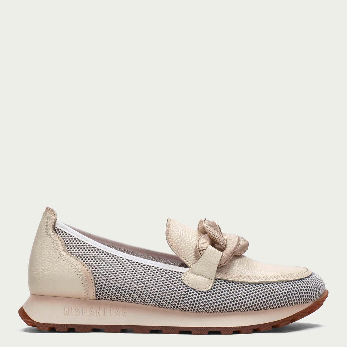 HISPANITAS - Zapato Casual Mujer Cuero Blanco Hispanitas