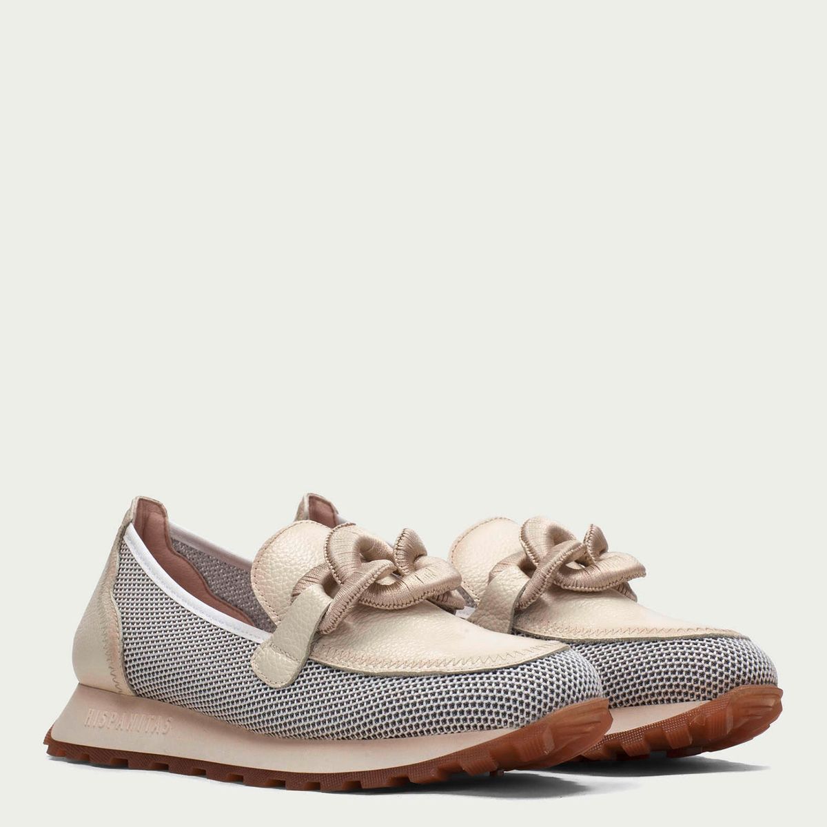 HISPANITAS - Zapato Casual Mujer Cuero Blanco Hispanitas