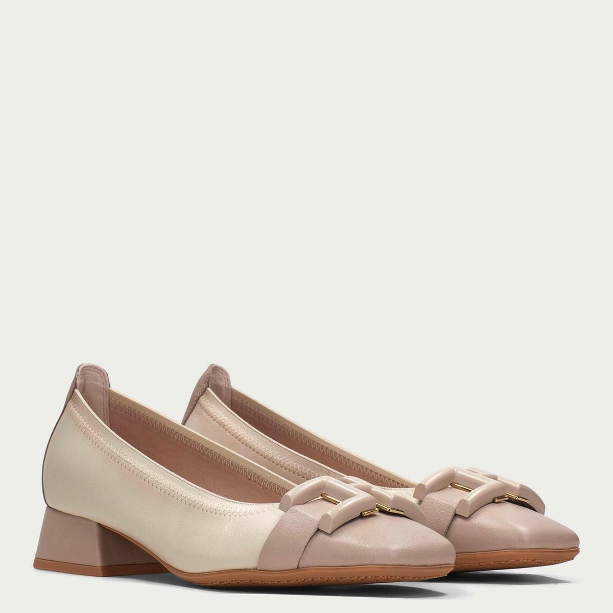 HISPANITAS - Zapato Formal Mujer Cuero Beige Hispanitas