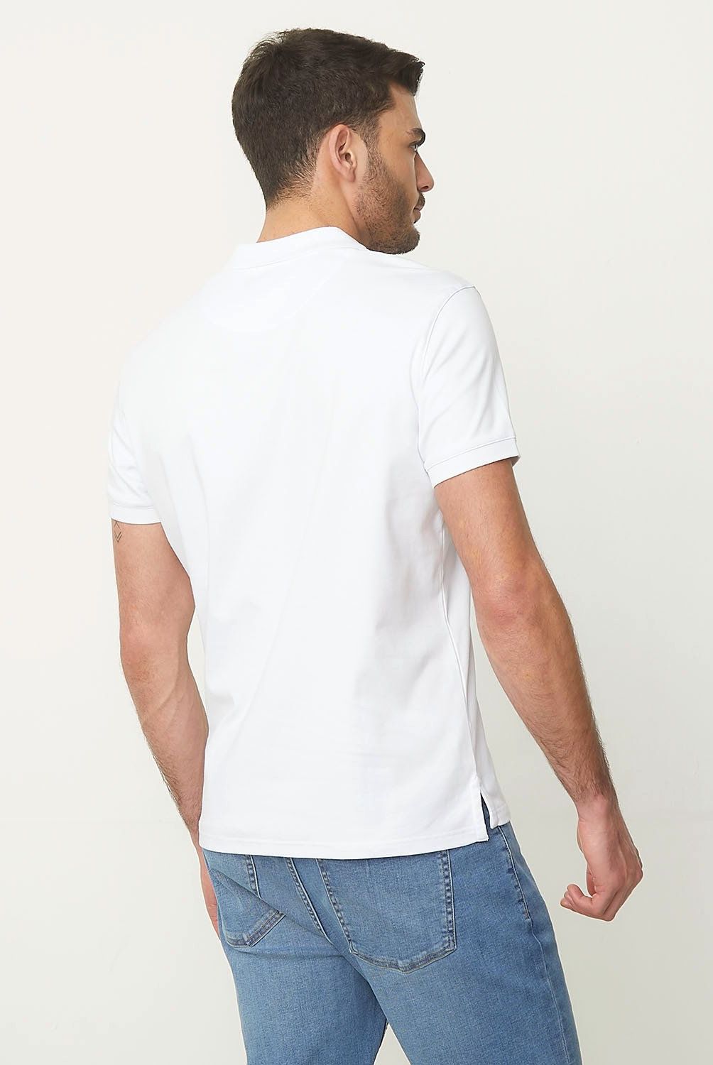 BASEMENT - Polera Manga Corta Algodón Hombre Basement