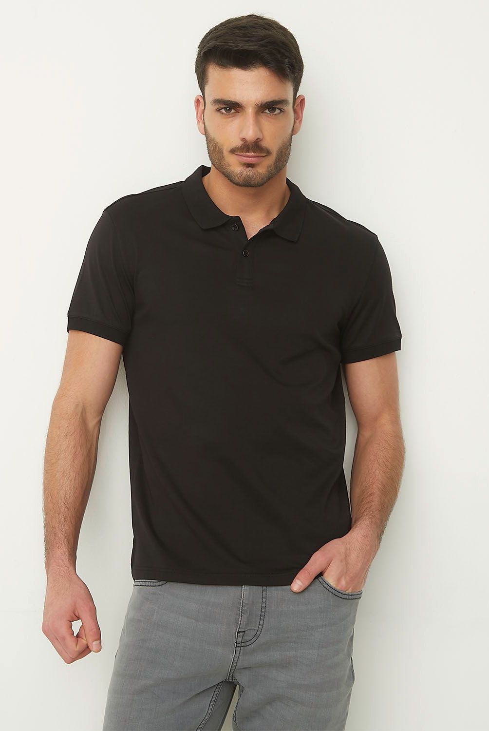 BASEMENT - Polera Manga Corta Algodón Hombre Basement