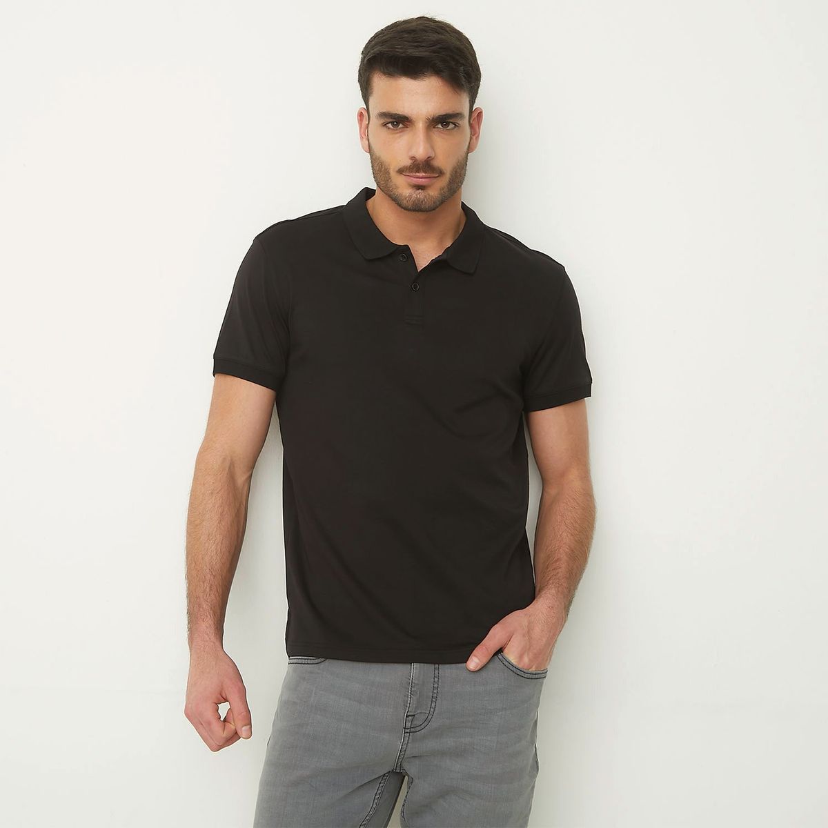 BASEMENT - Polera Manga Corta Algodón Hombre Basement