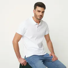 BASEMENT - Polera Manga Corta Algodón Hombre