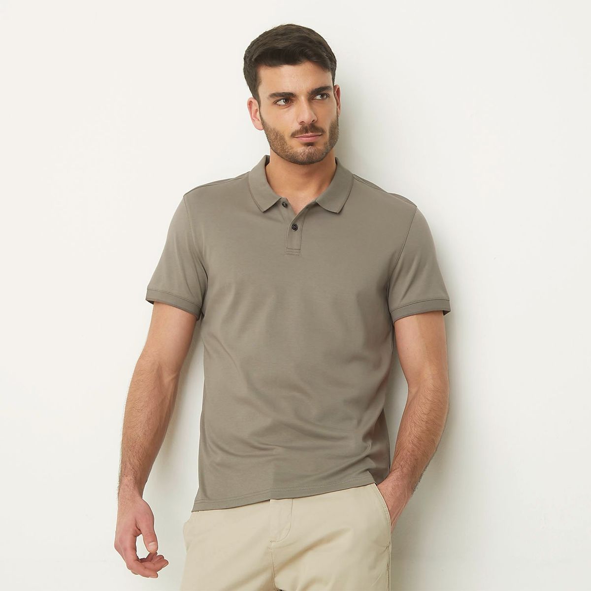 BASEMENT - Polera Manga Corta Algodón Hombre Basement