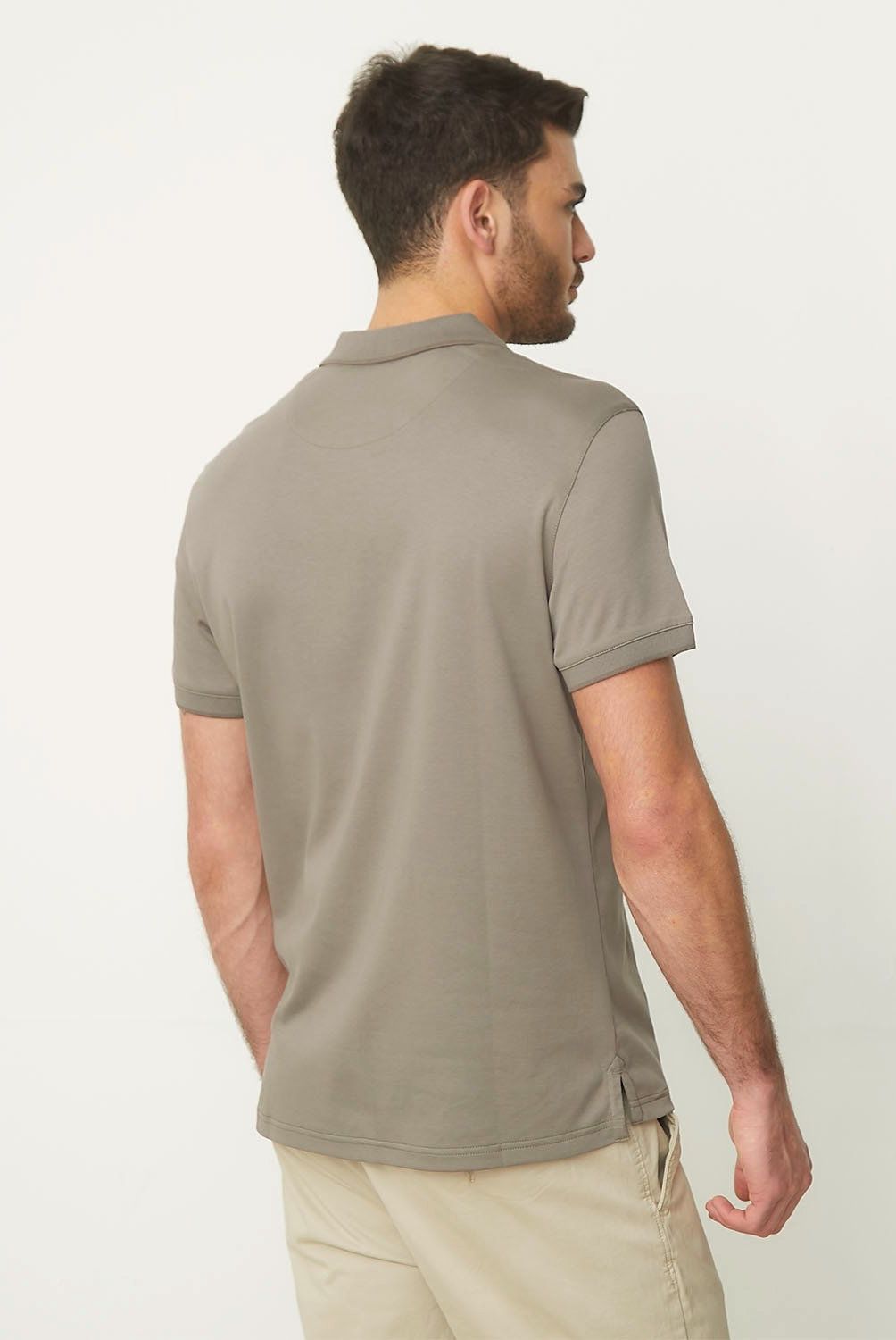 BASEMENT - Polera Manga Corta Algodón Hombre Basement