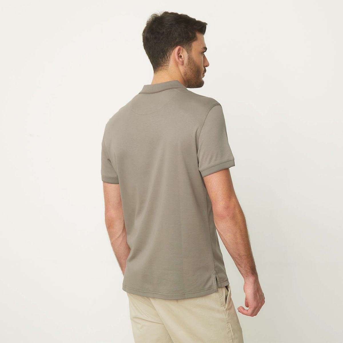 BASEMENT - Polera Manga Corta Algodón Hombre Basement