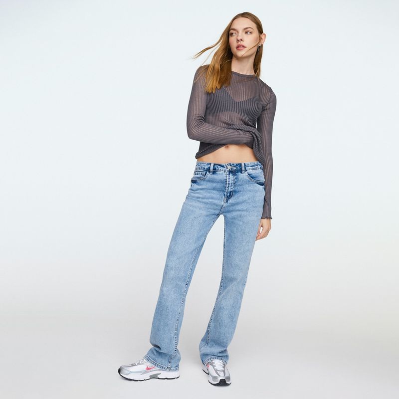 SYBILLA - Jeans Sybilla Lily Straight Tiro Alto Mujer