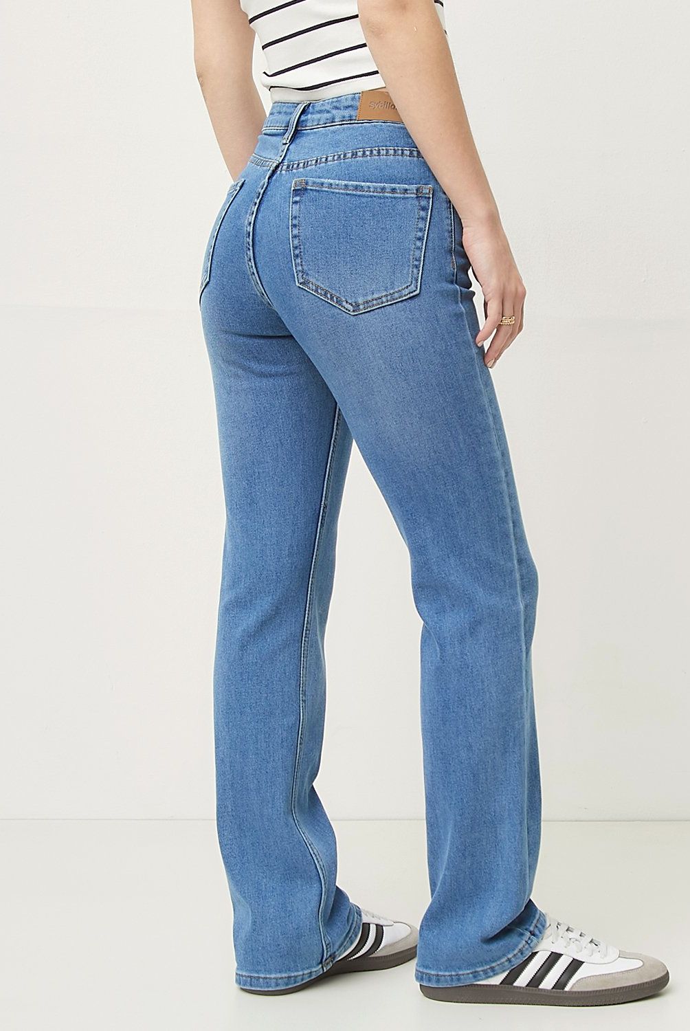 SYBILLA - Jeans Sybilla Lily Straight Tiro Alto Mujer