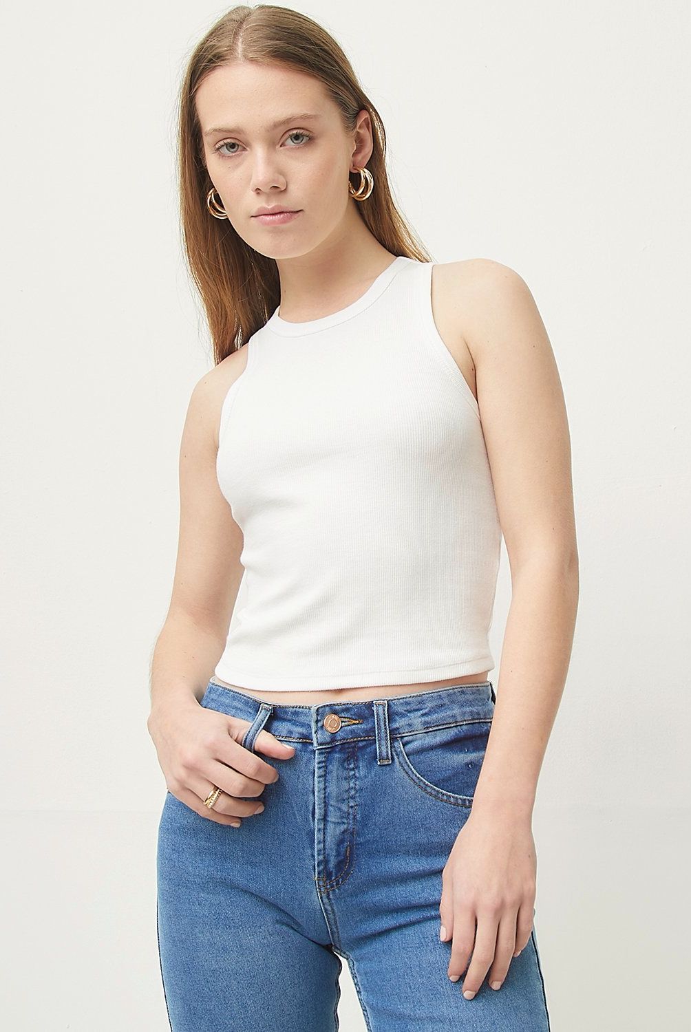 SYBILLA - Polera Sin Mangas Algodón Mujer Sybilla Estilo Casual