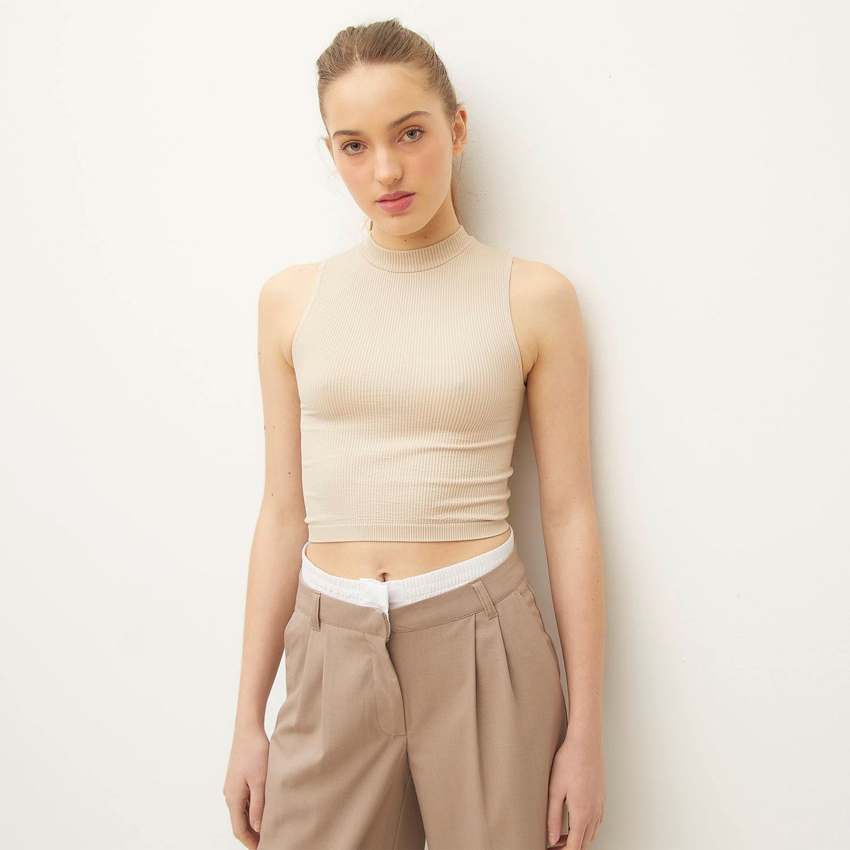 SYBILLA - Peto Casual Mujer Poliamida