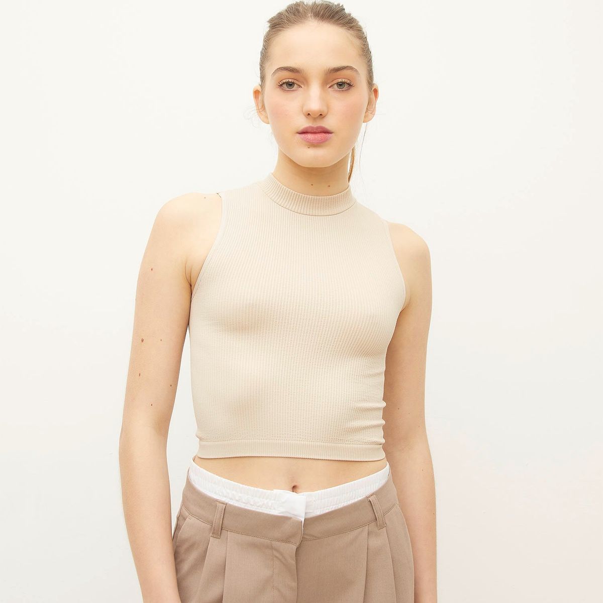 SYBILLA - Peto Casual Mujer Poliamida