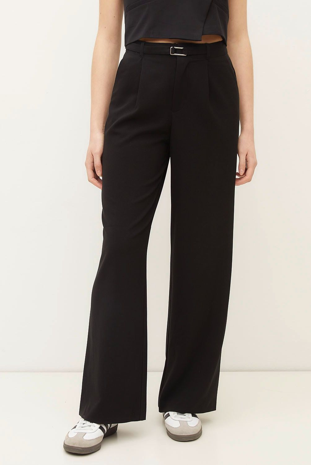 SYBILLA - Pantalón Wide Leg Tiro Alto Mujer Sybilla