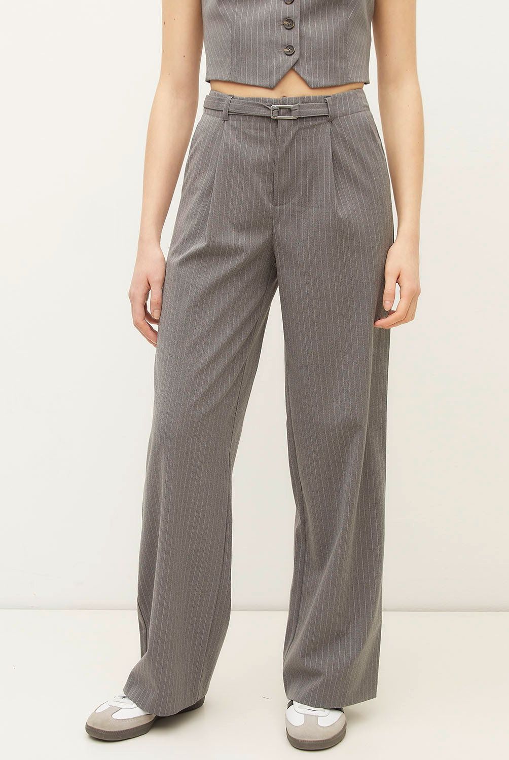 SYBILLA - Pantalón Wide Leg Tiro Alto Mujer Sybilla
